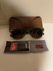 Ray-ban RB 2132 945/57 New Wayfarer Sunglasses Honey Brown 55mm Excellent Con.