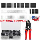 620pcs Assorted 2.54mm Dupont Wire Cable Jumper Header Connector Kit & M/F Crimp