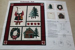 Cranston Print Northwoods Noel Wall Hanging Christmas Fabric Panel Leslie Beck - Picture 1 of 7