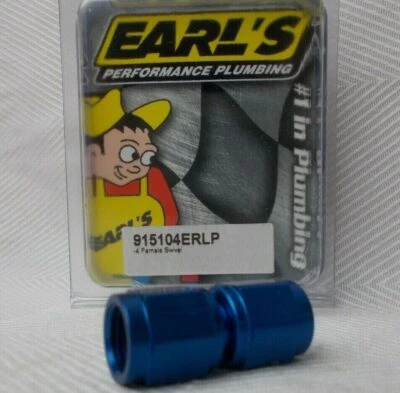 Fitting -4 AN Straight Swivel Female Union Earls Performance 915104ERLP - Image 1 of 4