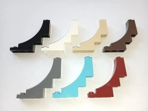 LEGO® Ritter negativ Brückenstein Bogenstein halbbogen 1x5x4 VIELE FARBEN #30099 - Bild 1 von 6