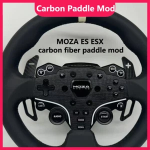 SIMPUSH carbon fiber paddle shifter Modification for MOZA R5 R3 ES ESX - Picture 1 of 7