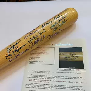 Sandy Koufax Whitey Ford Hall Of Fame Pitching Legends Signed Bat 13 Sigs JSA - Picture 1 of 10