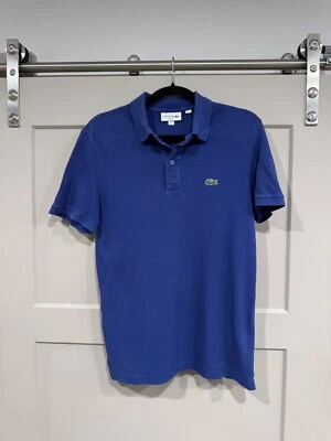 Polo Lacoste Calce Ajustado - Niños/Jóvenes Talla S Azul, Usado Buen Estado Foto 1 de 4