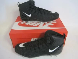 NEW NIKE FORCE SAVAGE PRO TD P AJ6605-005 BLACK/WHITE MENS FOOTBALL CLEATS SHOES - Picture 1 of 12
