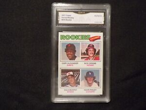 1977 Topps Dale Murphy Rick Cerone Gary Alexander Kevin Pasley Authentic Braves