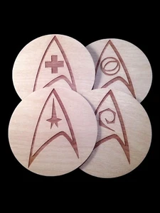 Star Trek TOS Insignia Coaster Set of 4 - Picture 1 of 6