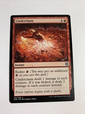 MTG Cinderclasm Zendikar Rising 136/280 Regular Uncommon - Image 1 of 4