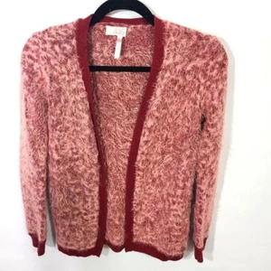 435 By Matilda Jane Girls Fuzzy Open Cardigan Size 10 Eggplant Color - Picture 1 of 5