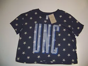 NEW North Carolina Tar Heels stars crop Shirt Women's M New super soft NWT - Picture 1 of 2