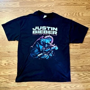 Justin Bieber Größe Small Justice World Tour Shirt Größe XL Xtra Large Konzert T-Shirt - Bild 1 von 3