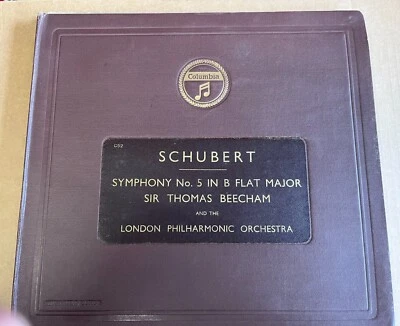 LX 8427/27 Schubert Symphony No 5 /  Thomas Beecham  / LPO 4 x 78 rpm - Image 1 of 2