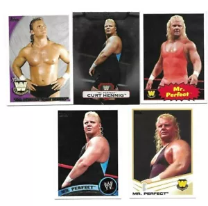 TOPPS WWE 5 CURT HENNIG WRESTLING CARDS BORN IN ROBBINSDALE MINNESOTA - Picture 1 of 1