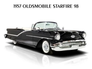 1957 Oldsmobile Starfire 98 Convertible NEW METAL SIGN: 12x16 Free Shipping - Picture 1 of 1
