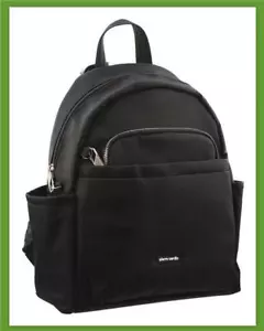 Pierre Cardin Anti-Theft Backpack Slash Proof RFID Blocking Daypack Bag - Black - Picture 1 of 6