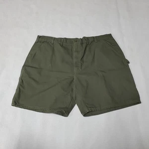 Pantaloncini da lavoro Carhartt B25 MOS carpentiere tela anatra lavata uomo 48 verdi nuovi con etichette - Foto 1 di 4