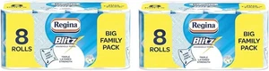 Regina Blitz Triple Layer Kitchen Towels 16 Rolls 70 Sheets Large FSC Certified - Picture 1 of 15