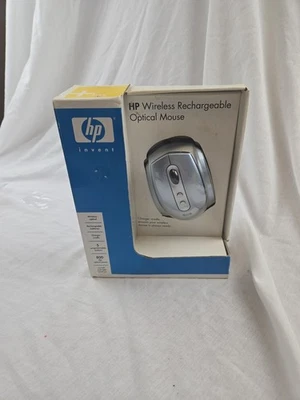 New! 2005 HP Wireless Optical Ergo Mouse with USB receiver PP034AA#ABA - Image 1 of 4