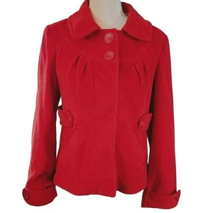 Anthropologie Tüll Damen rot Peacoat Größe Medium - Bild 1 von 9