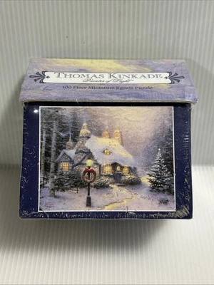 Thomas Kinkade Painter Of Light 100 Pcs MinI Puzzle Stonehearth Hutch FREE SHIP - Image 1 of 4