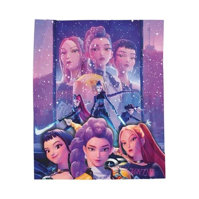 Manta KPop Cazadores de Demonios K-pop Huntrix Anime Chica Equipo Polar Manta Foto 1 de 4