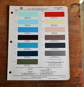 Vintage 1957 Ditzler Auto Color Lack Chip Nash-Hudson 5714 - Bild 1 von 1