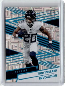 2025 Panini Revolution Teal Levels Tony Pollard 215/499 Tennessee Titans #80 - Bild 1 von 2