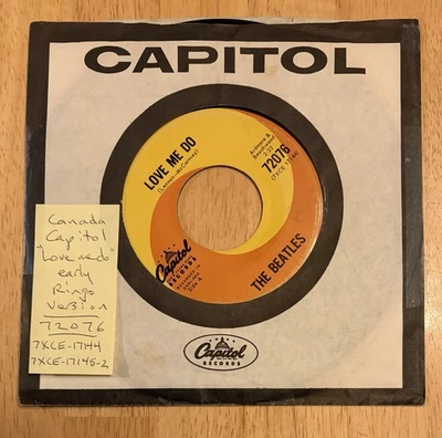 BEATLES 45. Canada. LOVE ME DO (Ringo), PS I LOVE YOU.  Capitol Swirl 72076. EX. - Image 1 of 4