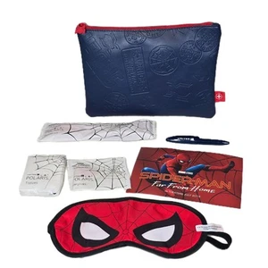 Marvel Spiderman Far From Home United Airlines Polaris Amenity Kit Augenmaske etc. - Bild 1 von 14