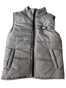DKYN 4T Boys Puffers Print Gingham Print Vest NWOT - Picture 1 of 4