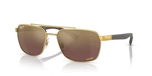NEU RAY BAN RB3701 001/6B ARISTA GOLD/POLARISIERTE LINSE 59 MM - Bild 1 von 2