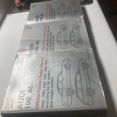 Audi 100, A6, URS4 / URS6 1992-1997 Bentley manual de reparación juego de 3 volúmenes. Foto 1 de 4