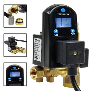 Digital Automatic Electronic Air Compressor Tank Drain Valve Moisture Timer 110v - Picture 1 of 9