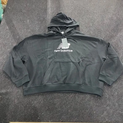 NEW BALANCE Sport Essentials Logo Hoodie Women's Size 2XL Black - Image 1 of 4