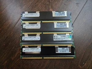 20GB HP 4GB 2RX4 PC3-10600R DDR3-1333 ECC REG Server RAM MT36JSZF51272PZ-1G4F1AB - Picture 1 of 3