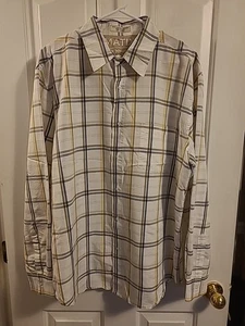 Matix M Johnson Mens Size X Large Plaid Long Sleeve Shirt Cotton, Polyester - Picture 1 of 9