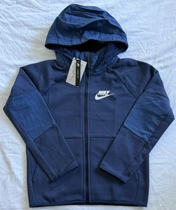 Nike Loose Fit Full Zip Blue Hoodie Bv4446-410 Youth Sz: Small - Picture 1 of 5