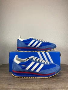 Size 10.5-Adidas SL 72 Blue Scarlet Core White Lace Up Causal Sneaker IG2132 Men - Picture 1 of 5