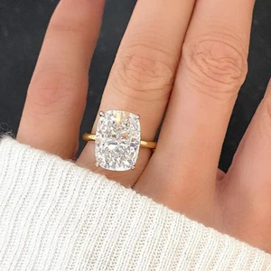 Verlobungsring 18K mehrfarbig Gold 5 Karat Kissenschliff Lab Grown IGI Diamant - Bild 1 von 12