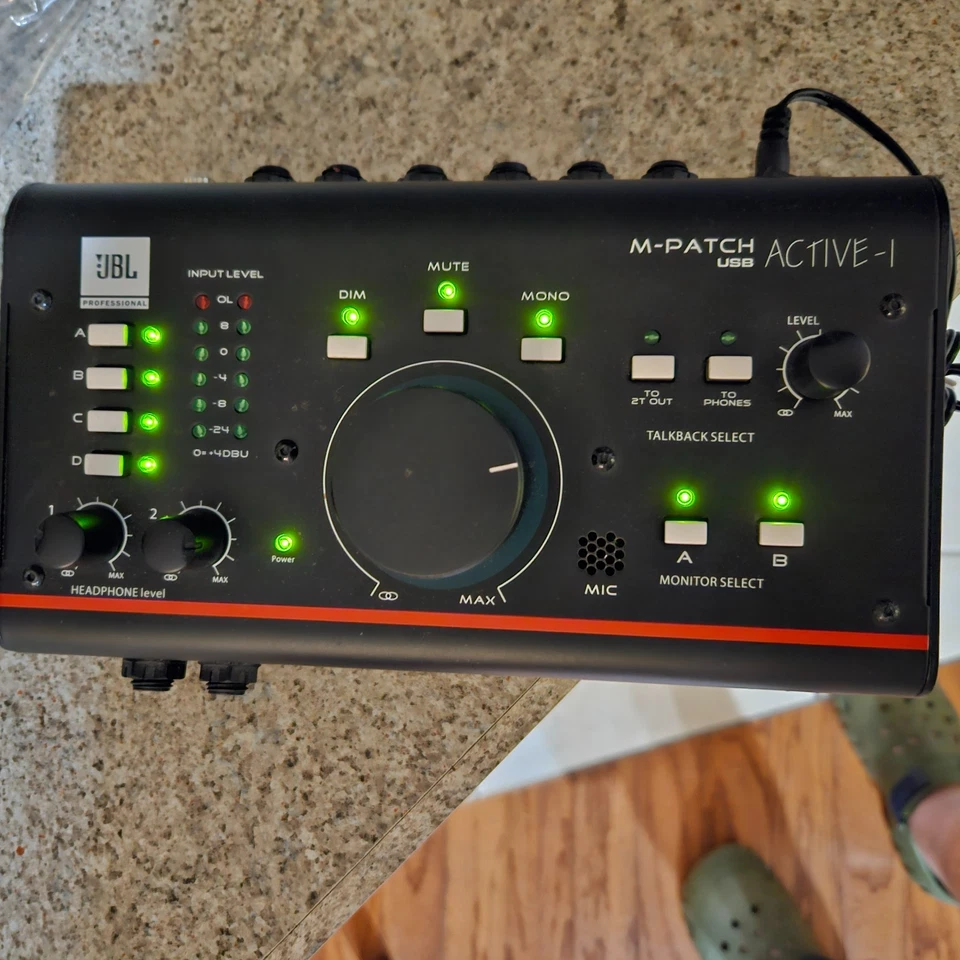 JBL M-Patch Active-1 Precision Monitor Controller with DC Adapter - Image 1 of 4