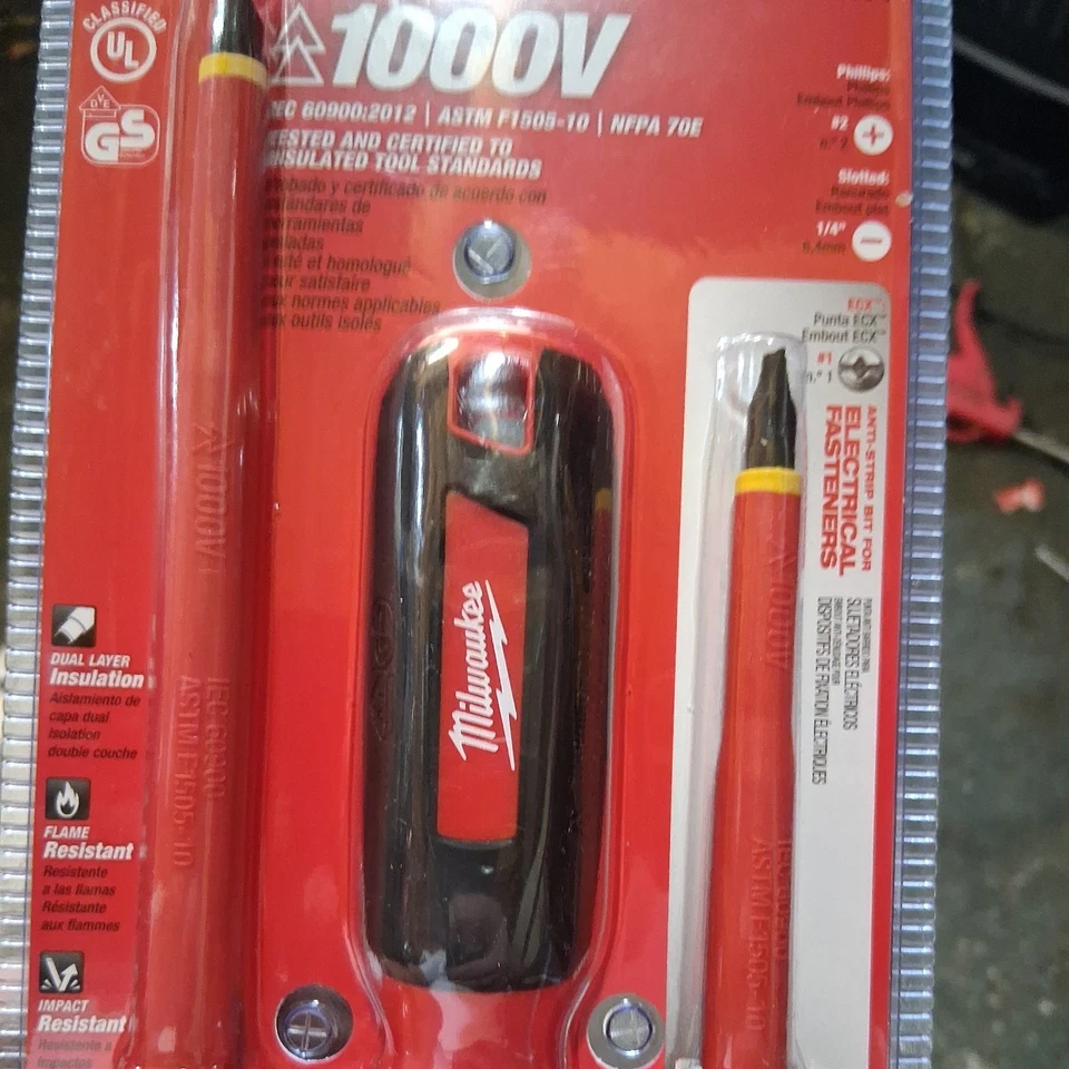 Milwaukee (48-22-2202) Slotted Screwdriver, Phillips Screwdriver, ECX... - Image 1 of 1