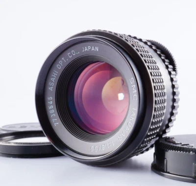 EX PENTAX SMC TAKUMAR 55mm F/1.8 MF Standard Lens for M42 From JAPAN - Image 1 of 4