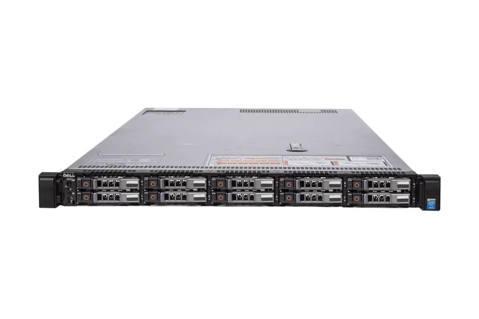 Dell PowerEdge R630 2x 12-Core E5-2670v3 64GB Ram 10x 1.2TB HDD 10-Bay 1U Server - Image 1 of 1