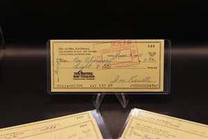 MLB HOF-Joe Sewell Signed Check - Picture 1 of 3
