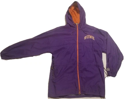 Vintage Starter Phoenix Suns Jacket Mens Large Purple Cover
