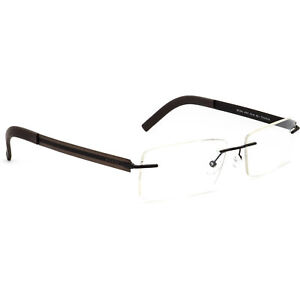 Gucci Eyeglasses GG 2203 WWY Titanium Brown Rimless Frame Italy 53[]16 140