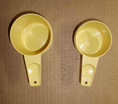 Tupperware Yellow Measuring Cups 1/2 and 3/4 cup Lot of 2 P3 - Image 1 of 3