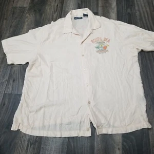 Vintage Puritan XL Hawaiihemd Knopfleiste South Sea Rhythm & Blues Ivory - Bild 1 von 8