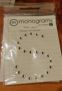 Monograms Letter Gems by studio g letter " S " rhinestones on strass - Picture 1 of 3