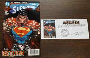 The Adventures of Superman (1987) #626 Newsstand Variant SIGNED by Greg Rucka - Picture 1 of 5